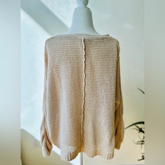 Free People oversize cotton sweater, L-M - Picture 6 of 10